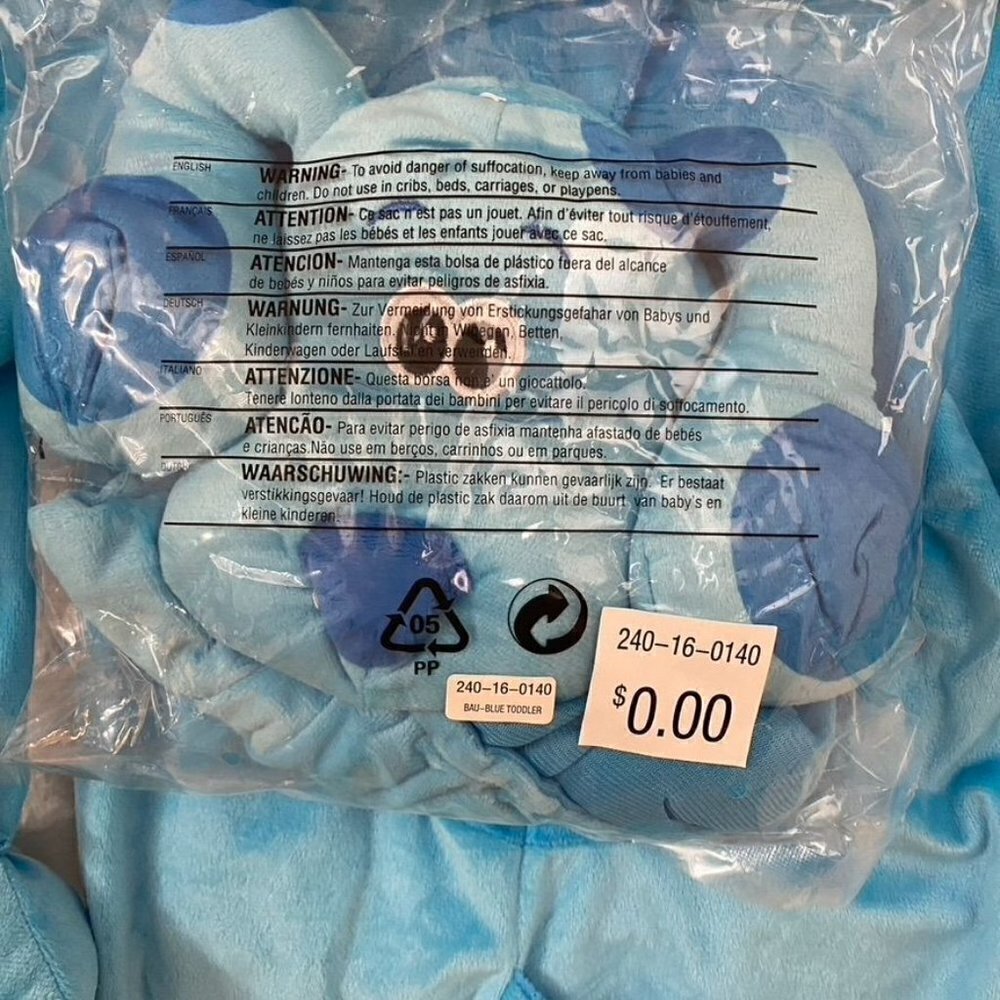 Rubie's Blue's Clues Blue Child Costume Sz 2-3T Halloween Pretend Play - Picture 6 of 6